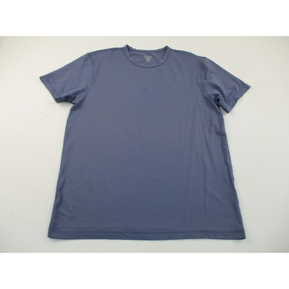 J. Crew Shirt Mens Large Blue Gray Style 04996 Tactel Nylon UPF 50+ Athletic